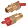 P.A VT6 1/4" Termosztatikus Visszacsapós Biztonsági Szelep Benzines Mosóhoz, 10 Bar, 1/2" Csatlakozás, 63°C Nyomáscsökkentés