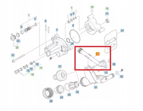 Karcher Magasnyomású Csatlakozó HD 4/11, 6/13, 5/13, 5/15, 5/17, 5/12 PRO HD 800 Mosókhoz - 5.789-064.3