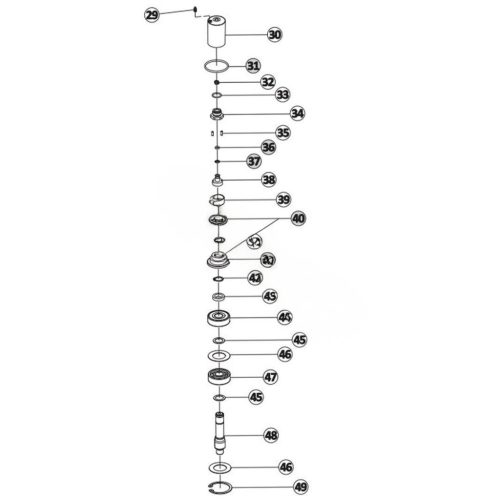 Forgókefe Golyóscsapágy T-RACER 46 cm, 53 cm, 61 cm Gömbcsuklóhoz
