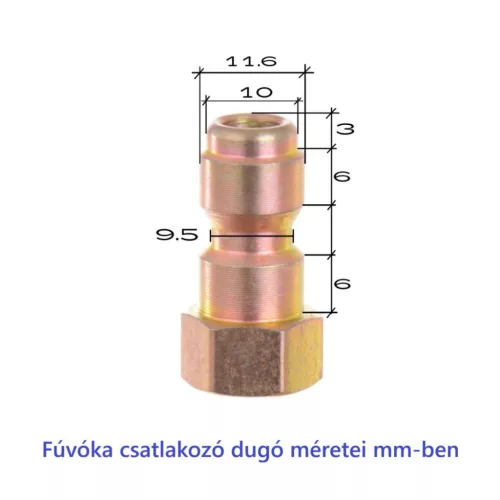 Magasnyomású mosó fúvóka készlet 035, 5 db-os, gyorscsatlakozós