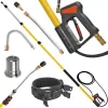 Tető és Ereszcsatorna Tisztító Szett, 4 méteres Teleszkópos Lándzsával, Kärcher EasyLock csatlakozással, 0°-os rozsdamentes acél Fúvókával, HD/HDS mosókhoz