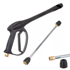   Magasnyomású mosópisztoly 700 mm-es acél lándzsával (M22x1,5 csatlakozó, Max 220 bar) inox 65° fúvókával