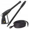 Magasnyomású pisztoly lándzsával és állítható fúvókával, 5 méter tömlővel Karcher K sorozatú mosókhoz M22(14mm) - M14 belső menetes csatlakozóval