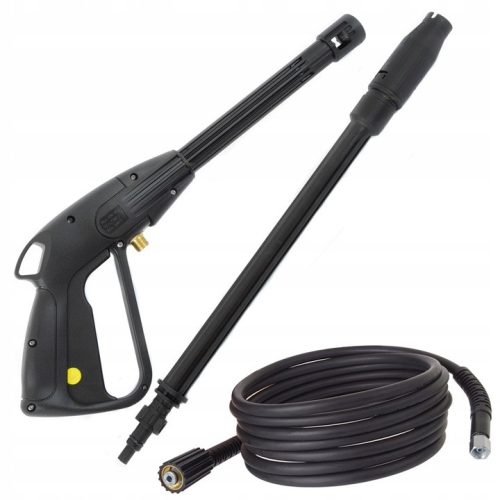 Magasnyomású pisztoly lándzsával és állítható fúvókával, 5 méter tömlővel Karcher K sorozatú mosókhoz M22(14mm) - M14 belső menetes csatlakozóval