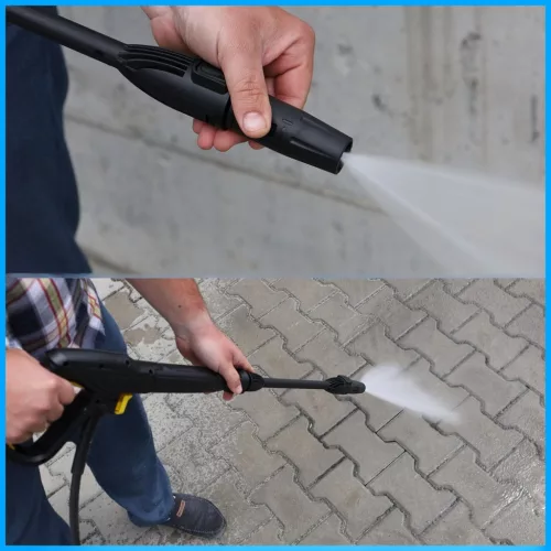 Magasnyomású pisztoly lándzsával és fúvókákkal, 15m tömlővel Kärcher K2-K5 Mosókhoz (150 bar, M22 / Click Connect)