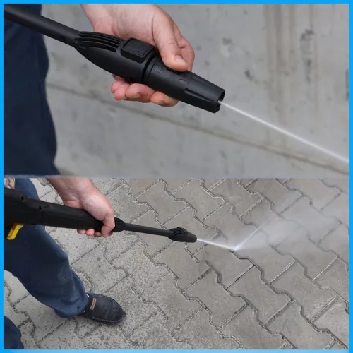 Magasnyomású pisztoly lándzsával és fúvókákkal, 15m tömlővel Kärcher K2-K5 Mosókhoz (150 bar, M22 / Click Connect)
