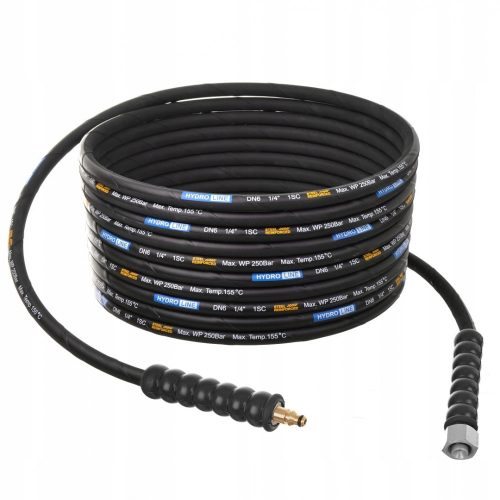 Magasnyomású tömlő 20m, DN6, 250 bar, 1/2" belső menet – Nilfisk, Stihl RE kompatibilitás