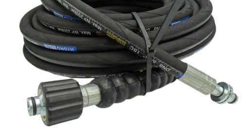Magasnyomású tömlő 10m, DN6, 250 bar – M22 menet és 11mm dugó csapággyal, Karcher HD / HDS kompatibilitás
