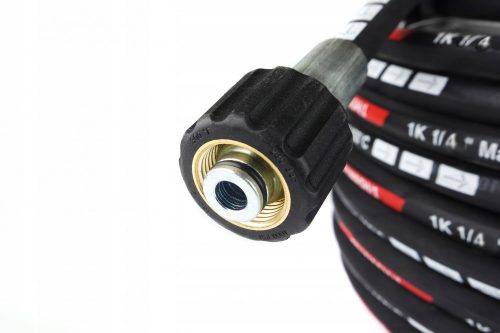 Magasnyomású Tömlő 25m DN6, 400BAR – M22x1,5 Menet – 11mm Dugóval, Karcher HD/HDS Kompatibilis