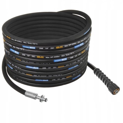 Magasnyomású tömlő 5m, DN6, 400 bar – M22 menet és 11mm dugó csapággyal, Karcher HD / HDS kompatibilitás