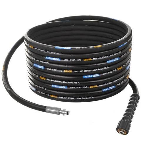 50 méteres, 250 bar nyomású DN8 tömlő 10 mm-es dugóval KARCHER HD HDS mosógépekhez