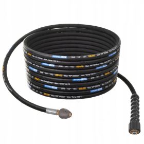   25m DN6 MAX 150BAR Csatornatisztító Tömlő Forgó Turbofúvóka Karcher HD HDS és Kranzle Mosóhoz