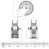 RAMEX AV 800 400 FE automata tömlődob 15 m-es magasnyomású tömlőkhöz - 1/2" csatlakozóval - porszórt acél