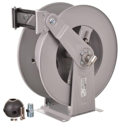 RAMEX HR 3500 400 FE automata tömlődob 35 m-es magasnyomású tömlőkhöz - 1/2" csatlakozással - porszórt acél