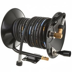   Ipari fém tömlődob 15m acélszövetes tömlővel (M22x1,5 - 14mm csap)