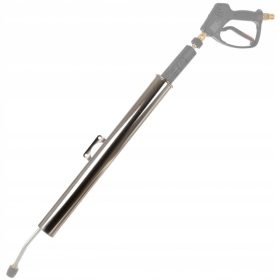   Professzionális Rozsdamentes Acél Fali Lándzsaállvány Permetező Pisztolyhoz - 60 cm Magasság, 5,5 cm Belső Átmérő