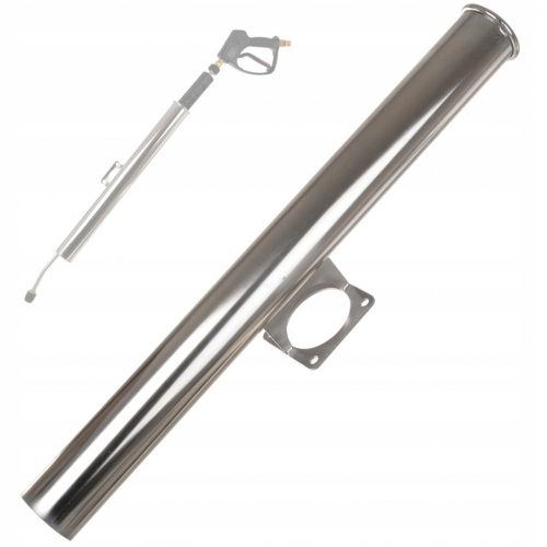 Professzionális Rozsdamentes Acél Fali Lándzsaállvány Permetező Pisztolyhoz - 60 cm Magasság, 5,5 cm Belső Átmérő