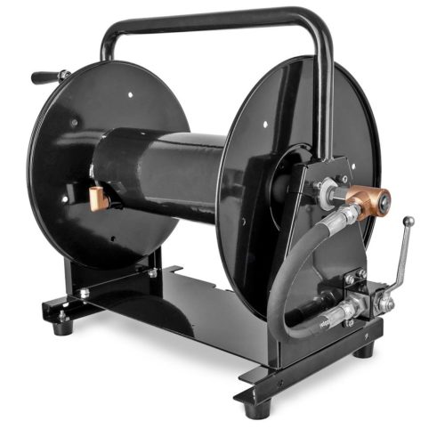 Kézi tömlődob 3/8"F - 3/8"M menettel, Karcher, Kranzle, Wap, Nilfisk magasnyomású mosókhoz - akár 90 méter tömlőhöz (max. 250 bar, 60°C)