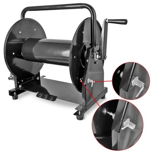 Kézi tömlődob 3/8"F - 3/8"M menettel, Karcher, Kranzle, Wap, Nilfisk magasnyomású mosókhoz - akár 90 méter tömlőhöz (max. 250 bar, 60°C)
