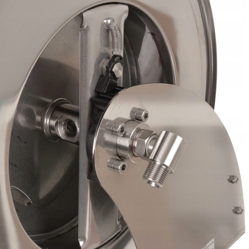 RAMEX AV 800 400 automata tömlődob 15 m-es magasnyomású tömlőkhöz- 1/2" menetes csatlakozással - INOX AISI 304