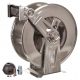 Ramex automata rozsdamentes acél tömlődob 20m, 1/2" csatlakozóval, 400 bar nyomásig INOX AISI 30