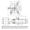 RAMEX HR 1100 400 automata tömlődob 20 m-es tömlőkhöz 1/2" csatlakozóval - INOX AISI 304