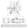 RAMEX HR 3500 400 automata tömlődob 35 m-es magasnyomású tömlőkhöz, 1/2" csatlakozással- INOX AISI 304