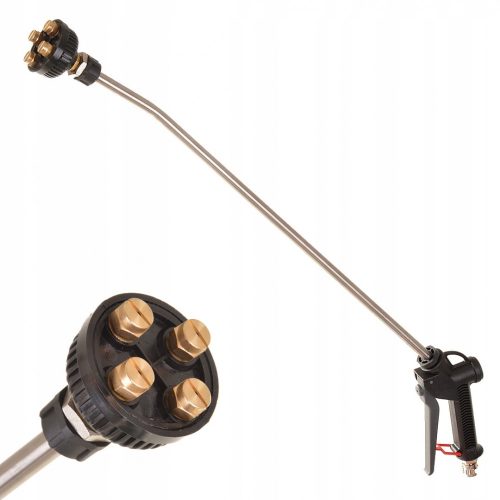 Habfúvó Fegyver Pókszerű Szórófej 24L/50L Kapacitású, 600 mm-es Lándzsával, 4 Fúvókával