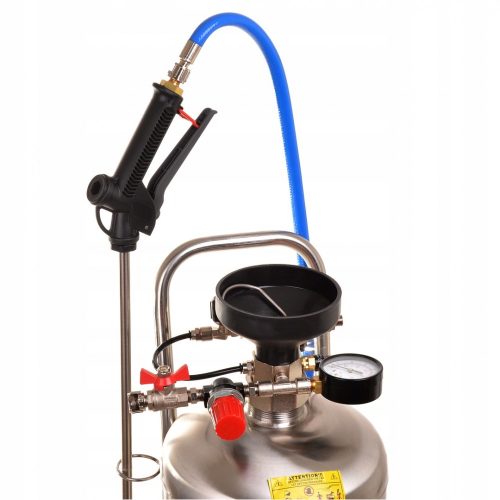 Rozsdamentes habosító tartály 24L – AISI 304 – Pneumatikus habgenerátor