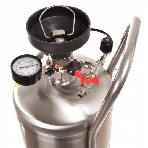 Rozsdamentes habosító tartály 24L – AISI 304 – Pneumatikus habgenerátor