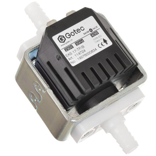 Eredeti Gotec szivattyú/vízpumpa Karcher Puzzi 100, 200, 8/1, 10/1, 10/2 szőnyegtisztító gépekhez + bekötő kábel 6.473-376.0 (EKS 17-TP/B)