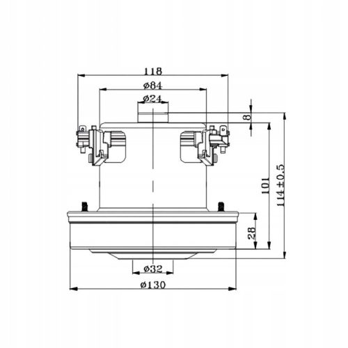 Utángyártott 1600W-os elszívó motor LG, SAMSUNG, ZELMER METEOR 2, SIEMENS, BOSCH porszívókhoz 