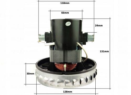 Prémium 1500W-os egyturbinás szívómotor MPM BORA, Parkside és Apollo porszívókhoz (N-140-24 cserealkatrész)