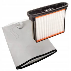   Újra felhasználható, üríthető porzsák + szűrő Bosch GAS-25 GAS-50 STARMIX ISC ARD/ARD, METABO ASR, HITACHI RNT, AEG porszívókhoz