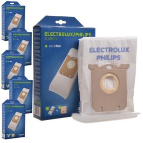   24x porzsák ELECTROLUX PHILIPS AEG S-bag Classic Performance ELMB01K, E201SM (UltraSilencer, Ergospace, Ergoclassic, Oxygen Plus, Jetmaxx, Ultra One, Viva Control, Accelerator, CLario) porszívókhoz