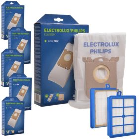   24x porzsák + szűrő ELECTROLUX PHILIPS AEG S-bag Classic Performance ELMB01K, E201SM (UltraSilencer, Ergospace, Ergoclassic, Oxygen Plus, Jetmaxx, Ultra One, Viva Control, Accelerator, CLario) porszívókhoz