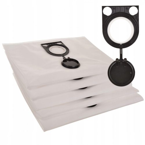 2x szűrő + 5x szintetikus porzsák Bosch GAS-25 GAS-50 STARMIX ISC ARD/ARD, METABO ASR, HITACHI RNT, AEG porszívókhoz