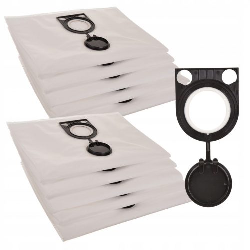 2x szűrő + 10x szintetikus porzsák Bosch GAS-25 GAS-50 STARMIX ISC ARD/ARD, METABO ASR, HITACHI RNT, AEG porszívókhoz