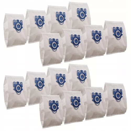 16x MIELE GN HyClean 3D Porszívózsák Készlet - Kompatibilis Classic C1, S8, S5, S2 és HOOVER TELIOS Modellekkel + 2 Szűrő