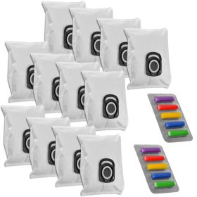   Szintetikus porzsák 12db Rowenta, Tefal Hygiene+, Silence Force, Compact Power és X-Trem Power sorozatú porszívókhoz (ZR200540 cikkszám kiváltására) + illatosító patronok