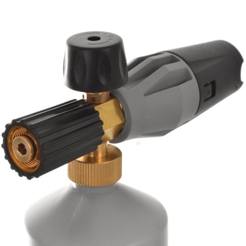 FoamPro habosító Karcher HD HDS magasnyomású mosókhoz, M22x1.5 ServoPress kompatibilis hosszú anyával, 1 literes tartállyal