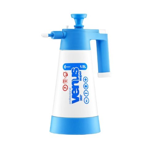 KWAZAR VENUS Szuper PRO+ 360°   1,5 literes kézi pumpás permetező (túlnyomásos palack)