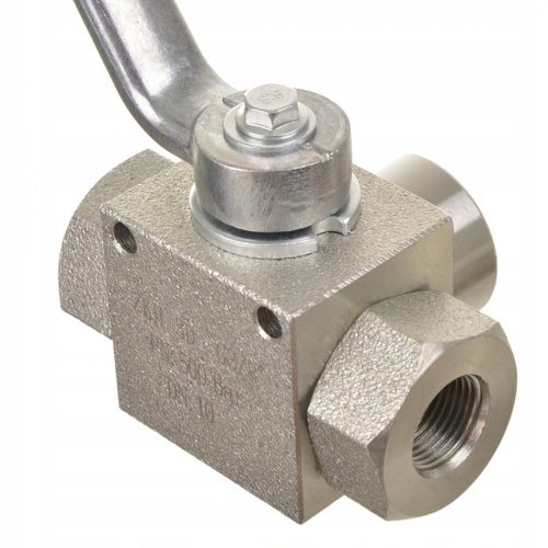 Rozsdamentes 3 utas golyóscsap 3/8" belső menetes csatlakozással 500 Bar