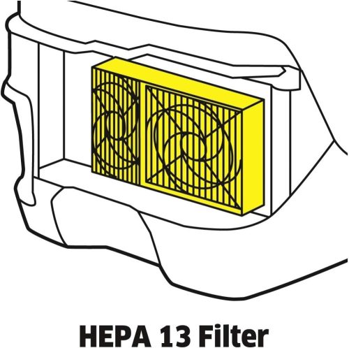 HEPA 13 szűrő – Karcher DS 6, DS 5.800 porszívókhoz (2.860-273.0 cikkszám kiváltására)