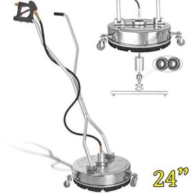   Professzionális rozsdamentes acél T-RACER térkőmosó 24" (~ 61 cm) fúvóka mérete: 050 (2x fúvóka 025) 1800liter/óra, 280 Bar