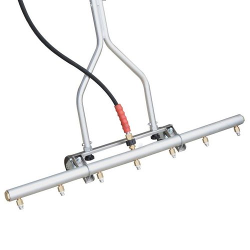 Prémium 100 cm-es kerekes felülettisztító nyomórúd (vízseprű) 7 fúvókával ipari mosókhoz