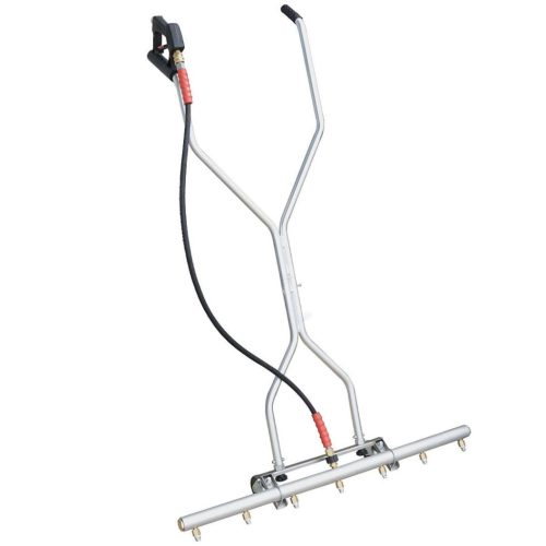 Prémium 100 cm-es kerekes felülettisztító nyomórúd (vízseprű) 7 fúvókával ipari mosókhoz