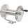 Inox tömlődob 60 méter magasnyomású tömlőhöz, manuális felcsavarással 3/8" belső menet - M22 külső menetes, 280 bar, 100°C