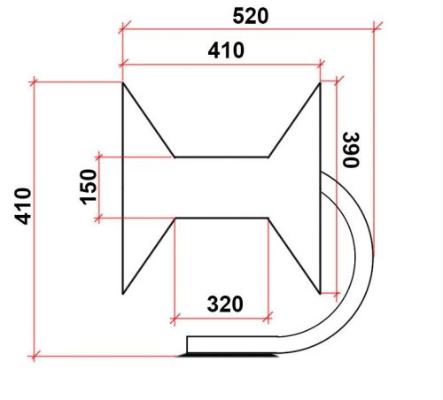 Professzionális INOX rozsdamentes tömlődob 60m - 3/8" BM - M22 KM - 280 bar
