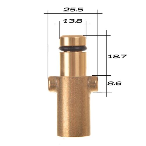 Bajonett csatlakozó adapter Nilfisk és Stihl magasnyomású mosókhoz 1/4"-os belső menetes csatlakozással
